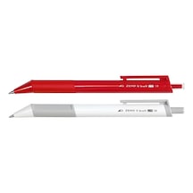 Soft Ve Klasik Tükenmez Kalem Siyah Kırmızı 1.0mm Set