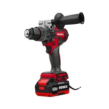 Rodex Akülü Darbeli Matkap 13mm 0-520/0-1700rpm 120nm 2 X Lı-ıon 20v/4.0ah 2 Vites Kömürsüz Motor