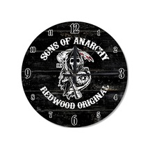 Sons Of Anarchy Akarlı Duvar Saati (407684895) Beyaz - Siyah