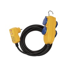 1168720010 Schutzadapterleitung 5 M H07rn-f3g1,5 Fi-fiş Ve Powerblock, Siyah, Mavi, Turuncu Diger