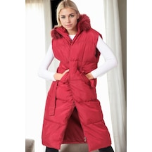 Z8744 Dewberry Bayan Yelek-bordo Bordo