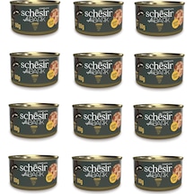 Schesir After Dark Parça Etli Tavuklu Kedi Konserve 80 Gr. X 12 Adet