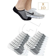 Bgk Unisex 10 Çift Pamuklu Görünmez Sneakers Çorap Beyaz BGK-971421-Beyaz
