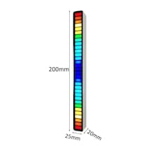 Rgb Çubuk Sese Duyarlı Ekolayzer Taşınabilir Sese Duyarlı Ekolayzer Ev Araba Için