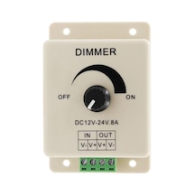 Tls Robotik Led Dimmer Dc 12v 24v 8a Ayarlanabilir Parlaklık Kontrolü Diğer