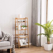 Al-Al- Ahşap Dekoratif Kitaplık, Raflı Dolap,