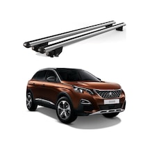 Kanca Peugeot 3008 2016 Ve Sonrası Uyumlu Gri Kilitli Ara Atkı 130cm Port Bagaj Tavan Barı
