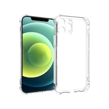 İphone 12 Pro Max 6.7 Anti-drop Silikon Kılıf Kamera Korumalı Şeffaf Silikon Kılıf- 5775 Mh-hs8345-3206
