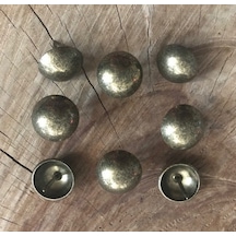 Antik Sarı Renk Kabara Çapı 19mm Kabara Raptiye Koltuk Çivisi 20adet