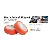 Meşem Pasta Polisaj Süngeri (M-14 Bağlantılı 150 Mm) 1 Adet