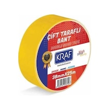 Kraf 2538G Çift Taraflı Bant 38 MM x 25 M
