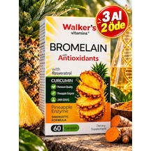 Walker's Vitamin Bromelain 1500 MG Takviye Edici Gıda 60 Kapsül