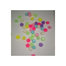 Gül Desenli Renkli Boncuk 20 Gr 50-53 Adet