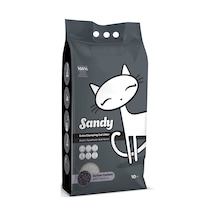 Sandy Aktif Karbonlu Tozsuz Topaklaşan Sodyum Bentonit Gri Kedi Kumu 10 KG