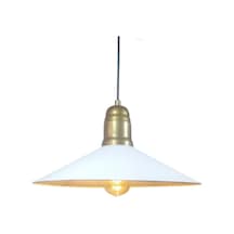 Mylights Retro Rustik Vintage Beyaz Metal Sarkıtavize 40 Cm En