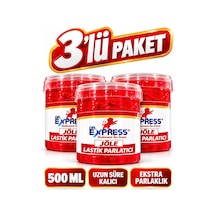 Premium Lastik Parlatıcı Jöle 500 Ml Parlak Görünüm Uzun Süre Etkili Yeniler Reçel Parlatıcı Fırçalı 3'lü Set Suya Dayanaıklı - 935569727
