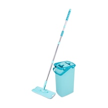Omnipazar Flr-f0394 Sihirli Slim Tablet Mop Temizlik Kovası Turkuaz