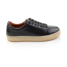 Bambi Siyah Hakiki Deri Erkek Sneaker E01396009903