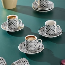 Porsima Perotti Yx02 Desenli 6 Kişilik Porselen Fincan Takımı 90c