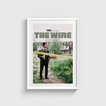 The Wire Dizi Posteri Tablo Çerçeveli Poster Duvar Dekorasyonu Beyaz Çerçeveli Tablo Beyaz Çerçeveli Tablo Dn11d433beyaz