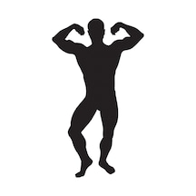Body Gym Folyo Sticker Derstv1097 90 Cm Uzunluk Siyah