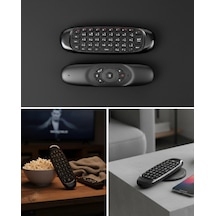 Mey İthalat Android Tv Ve Pc Uyumlu Kablosuz Hava Fareli Kumanda