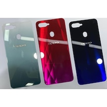 Oppo A7x Kasa + Arka Kapak Pil Batarya Kapağı Mavi
