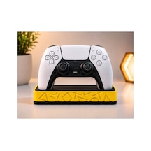 Ps5 Uyumlu Dualsense Oyun Kolu Standı Masaüstü Controller Tutucu Dekoratif Gamepad Standı Sarı