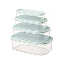 Leva House Saklama Kabı 4'lü Set 250 Ml, 500 Ml, 750 Ml, 1200 Ml Çok Renkli