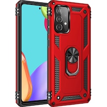 Ilkeshop Newface Samsung Galaxy Uyumlu A33 5g Kılıf Sofya Yüzüklü Silikon Kapak - Kırmızı