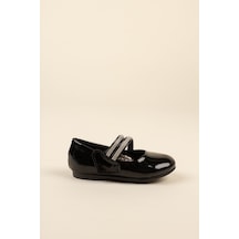 EPAAVM - Çatal Baretli Siyah Kız Çocuk Ayakkabı - EYL1401 Siyah