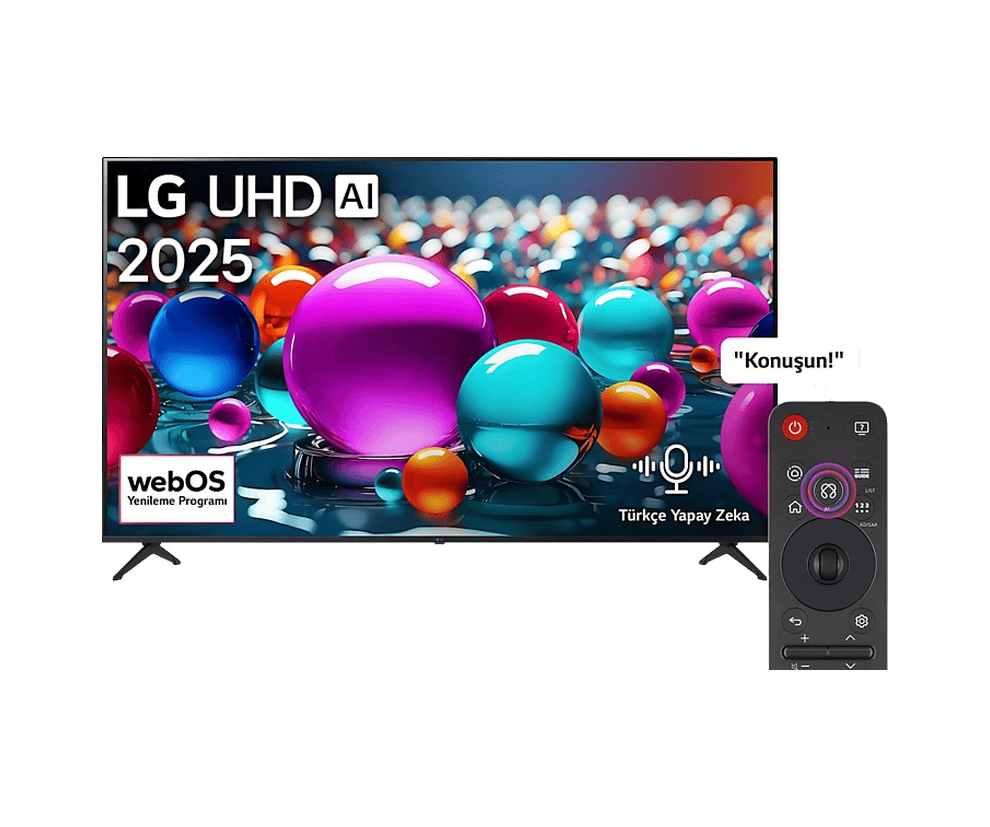 LG 86UA85006LA 86" 218 Ekran Uydu Alıcılı Smart 4K AI Sihirli Kumanda HDR10 webOS25 UHD TV 2025