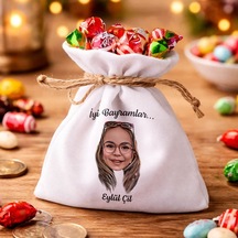 Bk Gift Kişiye Özel Karikatürlü Çocuk Bayram Harçlık Ve Şeker Kesesi -1, İsimli Bayram Kesesi, Bayram Hediyesi Kobitmeyencom36820 Bk Gift