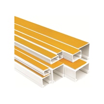 Mutlusan 16x16 Mm Kablo Kanalı Yapışkan Bantlı Canalex Seri 8 Metre 4 Adet 2 Metre