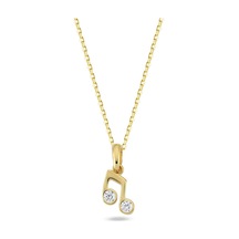 Goldkupe 14 Ayar Altın Nota Kolye 1.91 Gr-5507