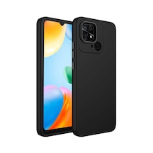 Redmi 10c Kılıf Metal Çerçeve Ve Buton Tasarımlı Silikon Klfs Luna Kapak - Siyah Siyah