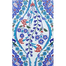 Armada Çini 25x40 Cm Sp 418 Göbekli Kütahya İznik Çini Seramik Ka