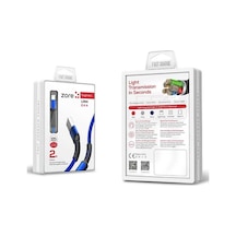 Zore Ls64 Micro Usb Hızlı Şarj Ve Data Kablosu 2 Metre 2.4A
