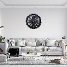 Silver Elegance Dekoratif 60 X 60 Cm Metal Duvar Saati Renkli