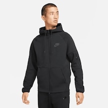 Nike Sportswear Tech Essentials Erkek Siyah Tam Fermuarlı Kapüşonlu Üst