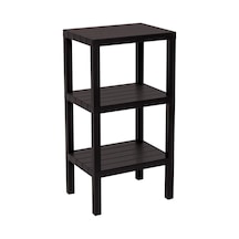 3 Raflı Siyah Modüler Ünite Plastik 38x29x74 Cm 5468 Çok Renkli