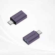 Usb To Type-c Data Blocker - Veri Engelleyici Mor Otgbu