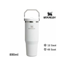 Stanley The Iceflow Flip Straw 0.89 L Pipetli Termos Bardak Beyaz