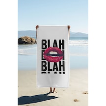 Dijital Baskı Plaj Deniz Havlusu 80 X 160 Cm Peştamal Hvl0266 Renkli