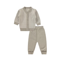 Civil Baby Hırkalı 6-18 Ay Takım - Gri