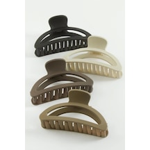 Oval Renkli Mandal Toka 9 Cm Bej