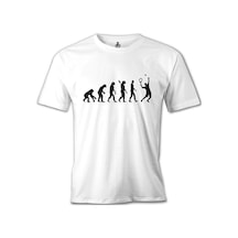 Tenis Player Evolution Beyaz Erkek Tshirt