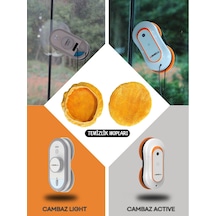 Cam Silme Robotu Bezi Cambaz Active Ve Light Uyumlu Mikrofiber Bez - 1 Çift Turuncu