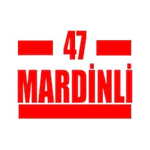 47 Mardinli Araba Sticker 17x17 Cm Kırmızı