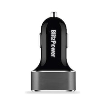 Hızlı Araç Şarjı 2.4a Çift Usb Çıkışlı, Siyah